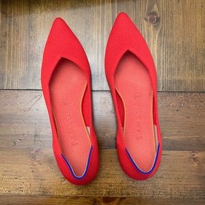 Rothy’s the point in flame, size 9. Worn once